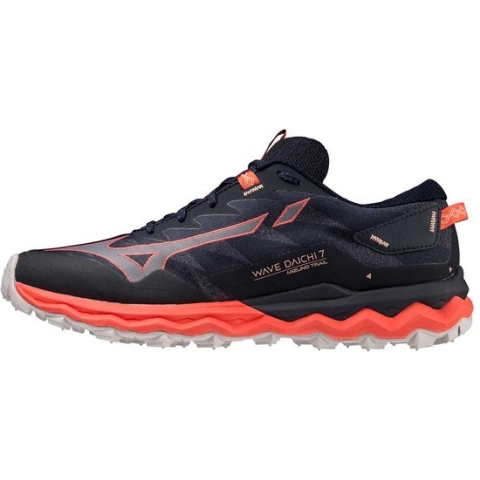 MIZUNO Wave Daichi 7 Trailrunningschoenen Dames - Night Sky / Quicksilver / Coral - Maat 38