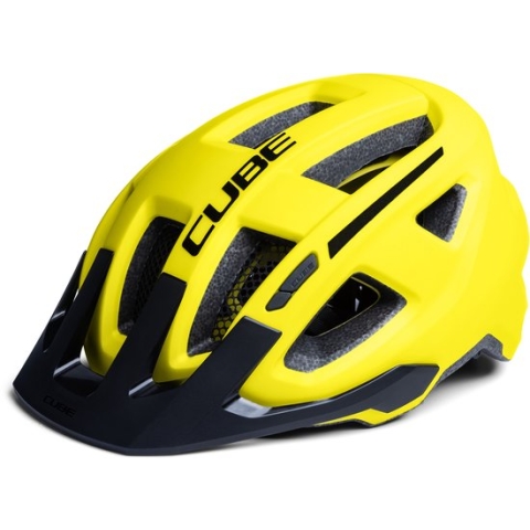 CUBE Fietshelm Fleet - Allround-helm - MIPS - 15 Ventilatiegaten - SNAP 360 fit-systeem - X-Lock-montagesysteem - Verstelbaar - 57-62 cm - L - Geel