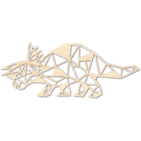 Houten Dierenkop - Triceratops - Mega, Populieren triplex