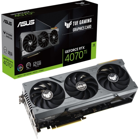 Graphics card Asus TUF-RTX4070TI-12G-GAMING 12 GB GDDR6X 12 GB GDDR6 GeForce RTX 4070 Ti GEFORCE RTX 4070