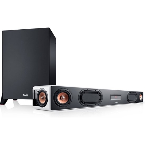 Teufel CINEBAR ULTIMA Power Edition - soundbar met draadloze subwoofer T 10 - bluetooth - wit