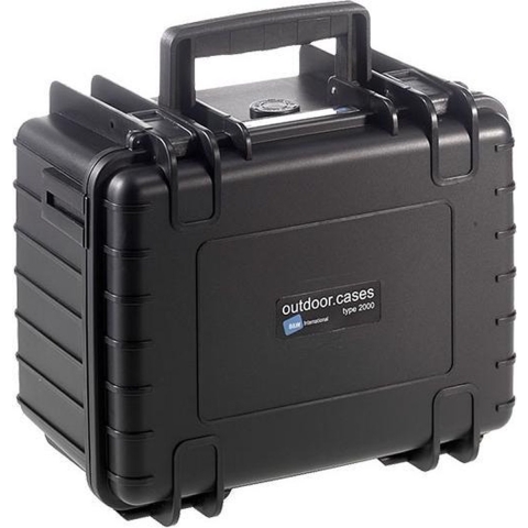 B&W International Type 2000 Outdoor Case incl. schuimstof - zwart