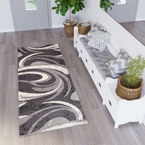 Tapiso Dream Tapijt Loper Grijs Gangloper Grijs Vloerkleed Maat- 70x1300