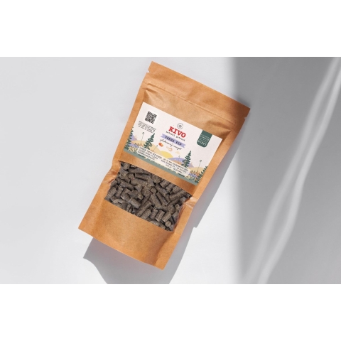 Kivo Petfood - PROEFZAKJE Puppybrokken Verse Kip Puppy 300 gram - Koudgeperst - Glutenvrij
