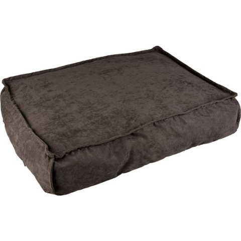 Duvoplus - Dierenkussen - Hond - Kussen Rechthoekig Velvet Concrete M - 76x56x13 Antraciet - 1st