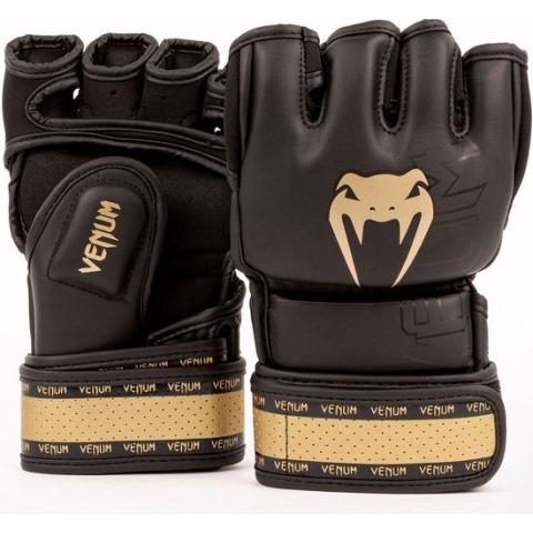 Venum Impact 2.0 MMA Handschoenen Skintex Zwart Goud maat L/XL