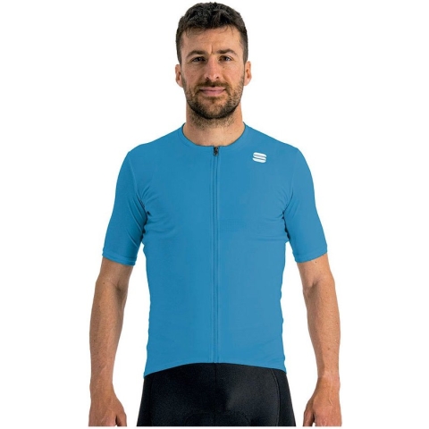 Sportful Fietsshirt Korte Mouwen Blauw Heren - Matchy Short Sleeve Jersey Berry Blue-L