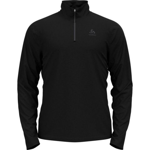Odlo Middenlaag Loopshirt Halve Rits BERRA ZWART - Maat XL