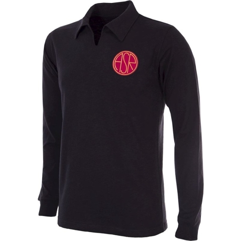 COPA - AS Roma 1934 - 35 Retro Voetbal Shirt - M - Zwart