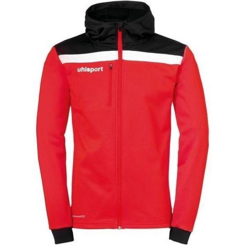 Uhlsport Offense 23 Multi Hood Jacket Rood-Zwart-Wit Maat S