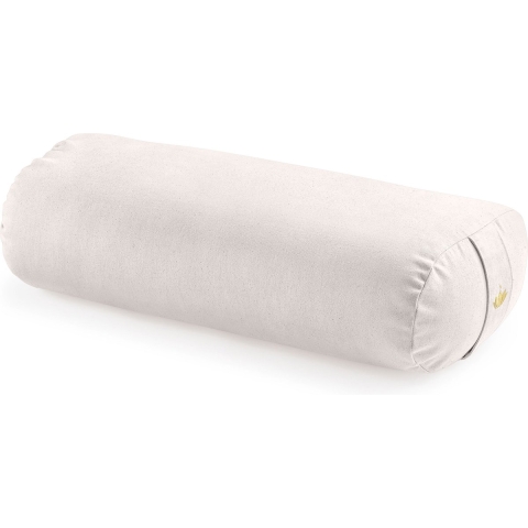 Lotuscrafts duurzaam Yoga bolster kussen wit biologisch katoen