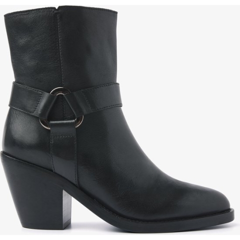 VIA VAI Mara Drew Enkellaarsjes dames - Zwart - Maat 37