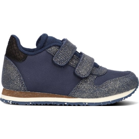 Woden Sandra Pearl Nylon Lage sneakers - Meisjes - Blauw - Maat 26