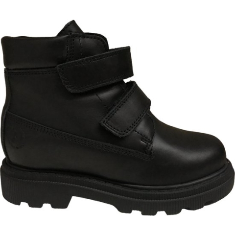 Naturino - Mt 35 - velcro's warme lederen bottine - Daniela - zwart