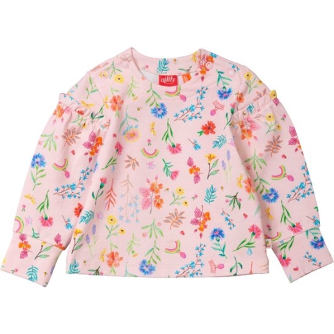 Oilily Tickles - T-Shirt - Meisjes - Regular Fit - Roze - 62