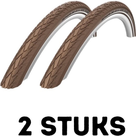 Fietsband - Buitenband - Set van 2 - Road Cruiser 28 x 1.75 (47-622) bruin