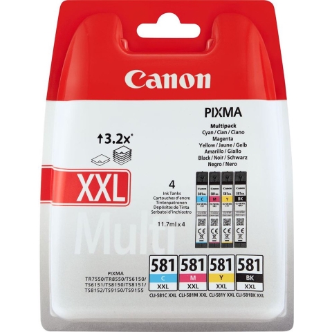 Canon Ink/CLI-581XXL Cartridge CMYK BLIST | Cartridges&Toners | Computer&IT - Printen&Scannen | 1998C005