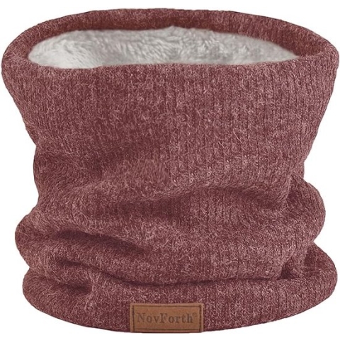 Winterhalsslang voor heren, ski, halswarmer, halsdoek, voor mannen, voor dames, fleece sjaal, colsjaal, capasmasker, winddichte cirkelsjaal, zwart, One-size