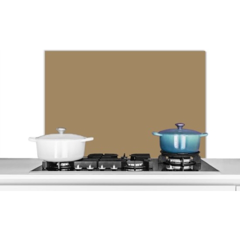 Spatscherm Keuken - Kookplaat Achterwand - Spatwand Fornuis - 80x55 cm - Palet - Beige - Interieur - Aluminium - Wanddecoratie - Muurbeschermer - Hittebestendig