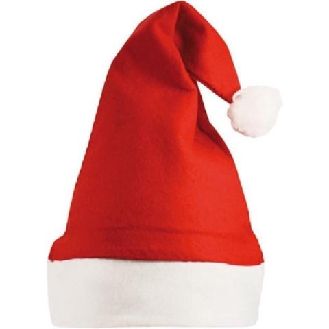 50 Kerstmutsen - one size fits all - ROOD - WIT