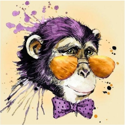 Mr. Monkey D'art Diamond Painting