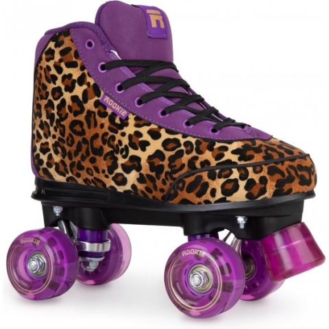 ROOKIE Harmony Rolschaatsen / Rollerskates - Leopard - ABEC-7 - Vegan vriendelijk - Maat 35,5 (vallen ca. 1 maat groter uit)