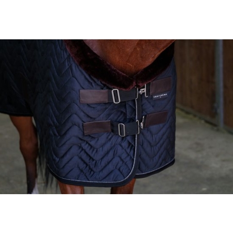 Equi-Theme Stal/transport deken Velvet Black - 175/5.9 - Zweetdeken