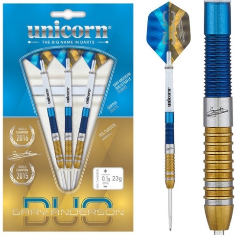 Unicorn Gary Anderson Duo 90% - Dartpijlen - 23 Gram