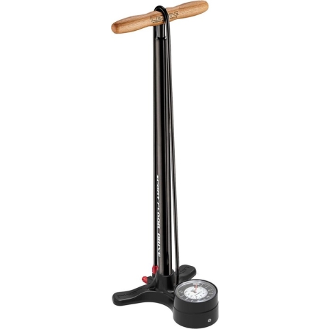 Lezyne Sport Floor Drive - Fietspomp - Analoge drukmeter - ABS1-Pro - Tot 15 bar - Presta en Schrader ventielen - Zwart