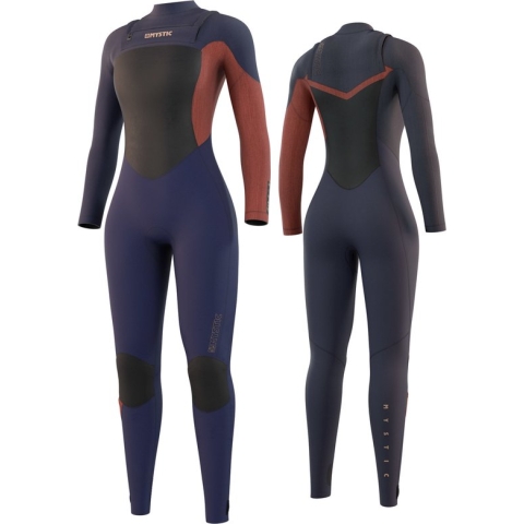 Mystic Dames Wetsuit Diva Fullsuit 5/3mm Double Fzip Women - Night Blue XS