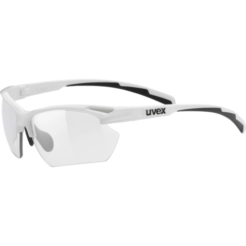 Uvex Fiets zonnebril unisex Wit Grijs / UV Sportstyle 802 Small Vario White/Smoke - one size