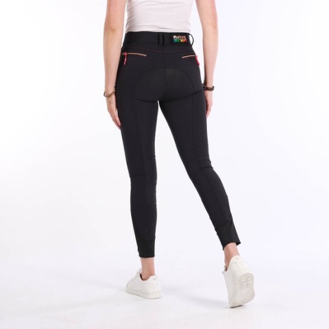 Harry's Horse Rijbroek Diva Fuchsia Full Grip Black - 128