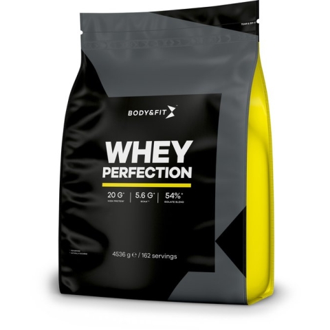 Body & Fit Whey Perfection - Proteine Poeder / Whey Protein - Eiwitpoeder - 4540 gram (162 shakes) - Banaan