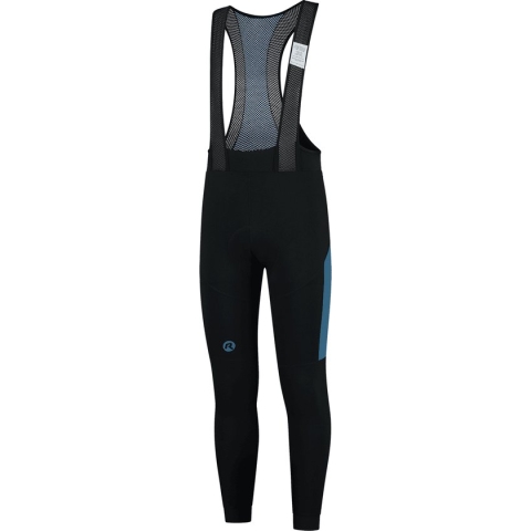 Rogelli Tyro - Fietsbroek - Bibtight Heren - Zwart/Blauw - Maat XL