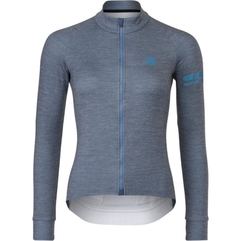 AGU Merino Fietsshirt Lange Mouwen Performance Dames - Blue - M