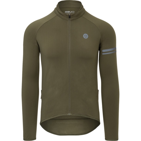 AGU Thermo Fietsshirt Lange Mouwen Essential Heren - Army Green - M