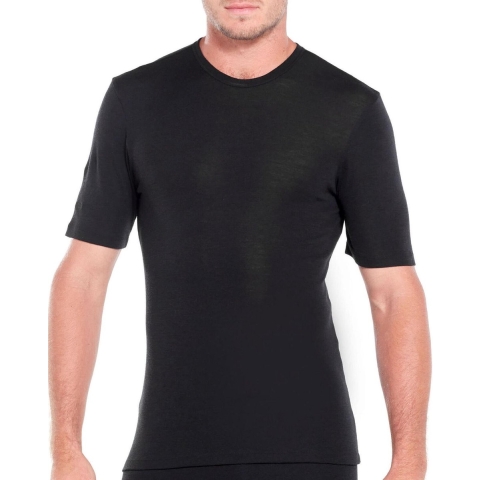 Icebreaker 175 Everyday SS Crewe Heren Thermoshirt - Black - XXL