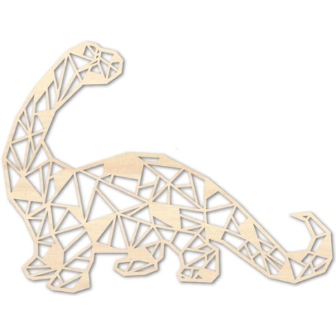 Houten Dierenkop - Bracchiosaurus - Extra Groot, Populieren triplex