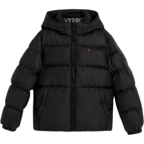 Tommy Hilfiger ESSENTIAL DOWN JACKET Jongens Jas - Black - Maat 8