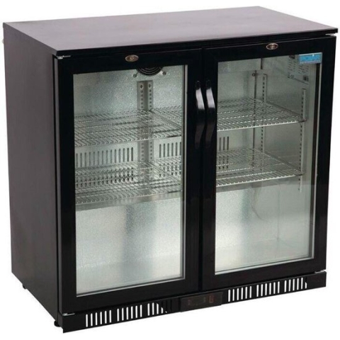 Polar G-Serie 2-Deurs Barkoeling Met Klapdeuren Zwart 198l, Polar GL012
