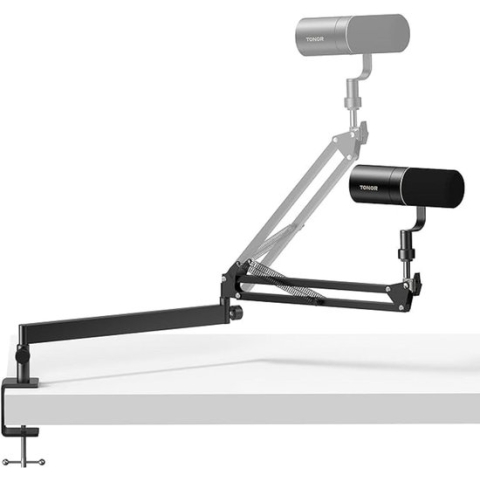 professional microphone arm - QuadCast Boom Arm Stand / microfoonhouder, microphone arm standard adjustable microphone stand 43.41 x 30.81 x 6.2 cm