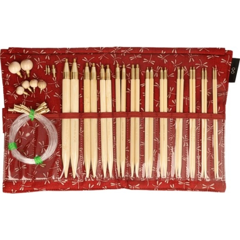 Seeknit Shirotake verw. rondbreinaaldenset STD rood.