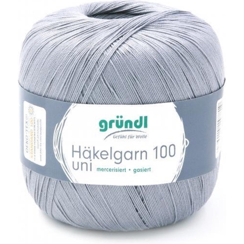 813-137 Haakgaren 100 6x100 gram lichtgrijs