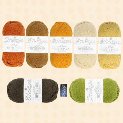 Scheepjes CAL Goldcrest Scarf kit