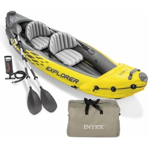 Intex Kajak Explorer K2 Tweepersoons Boot - Geel