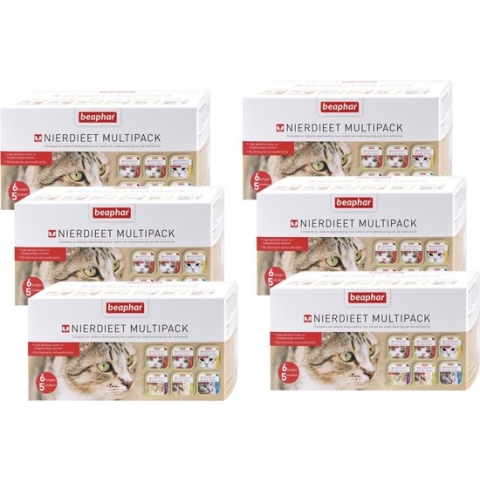 Beaphar Nierdieet Kat Multi Pack Kip/Eend/Lam - Kattenvoer - 6 x 100 g