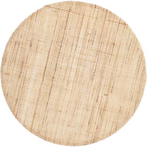 Placemat Linnen rond naturel set/6