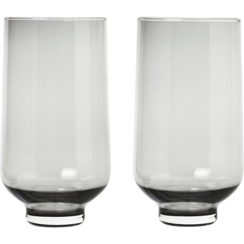 Blomus Flow set/2 glas 0.4L smoke