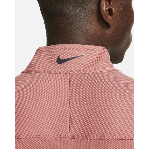 Nike Dri-FIT ADV Golftop met korte rits voor heren Burn Orange