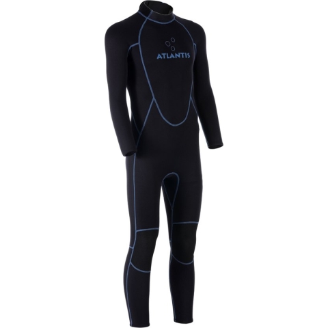 Atlantis 3/2mm Adventure Full - Wetsuit - Heren - Zwart/Blauw - XXL